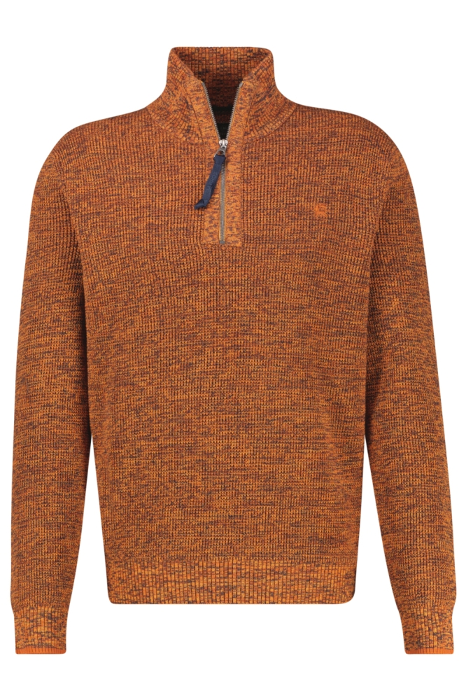 Lerros oranje heren trui | Vooraanzicht