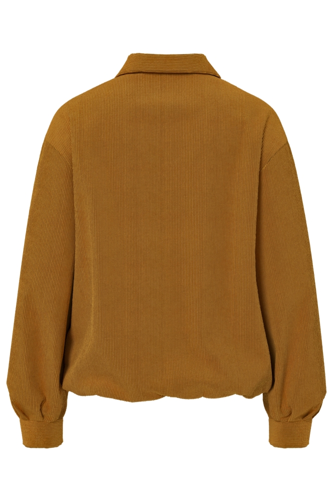 Hypedrop camel dames jas | Achteraanzicht