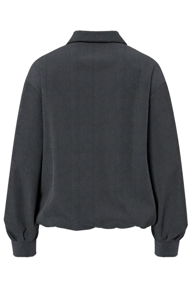 Hypedrop grijze dames jas | Achteraanzicht