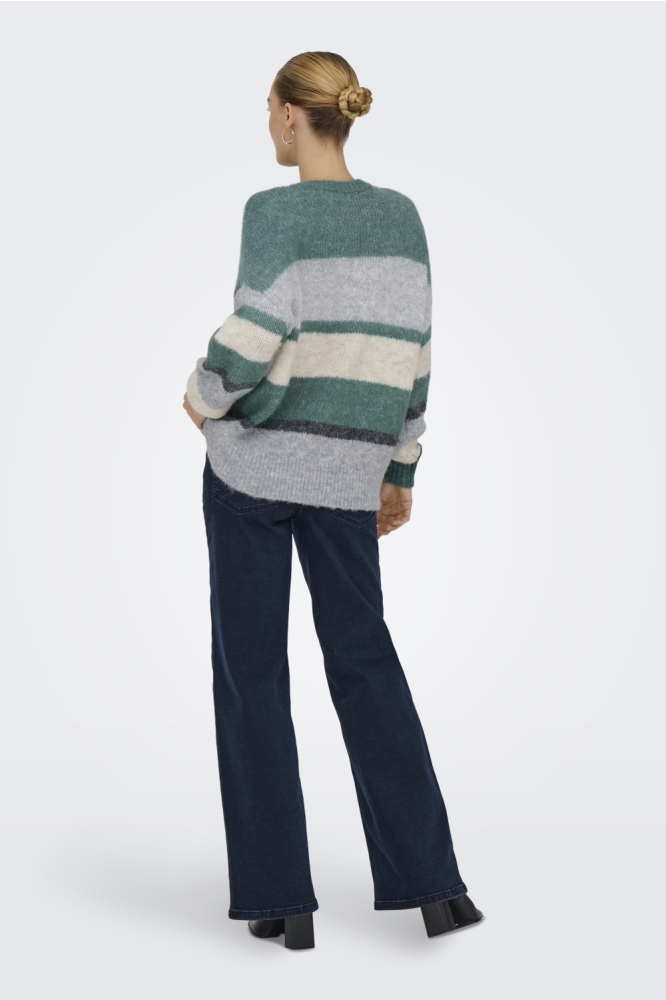 Jacqueline de Yong groene dames trui | Model