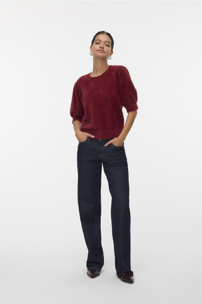 Vero Moda bordeaux dames trui | Model