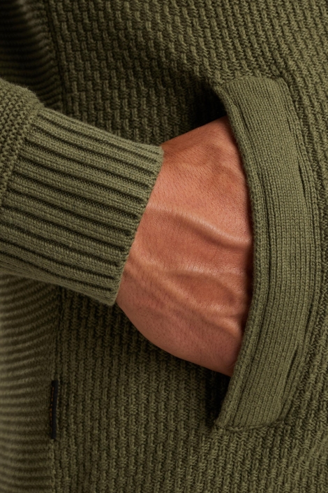PME legend groene heren vest | Close up