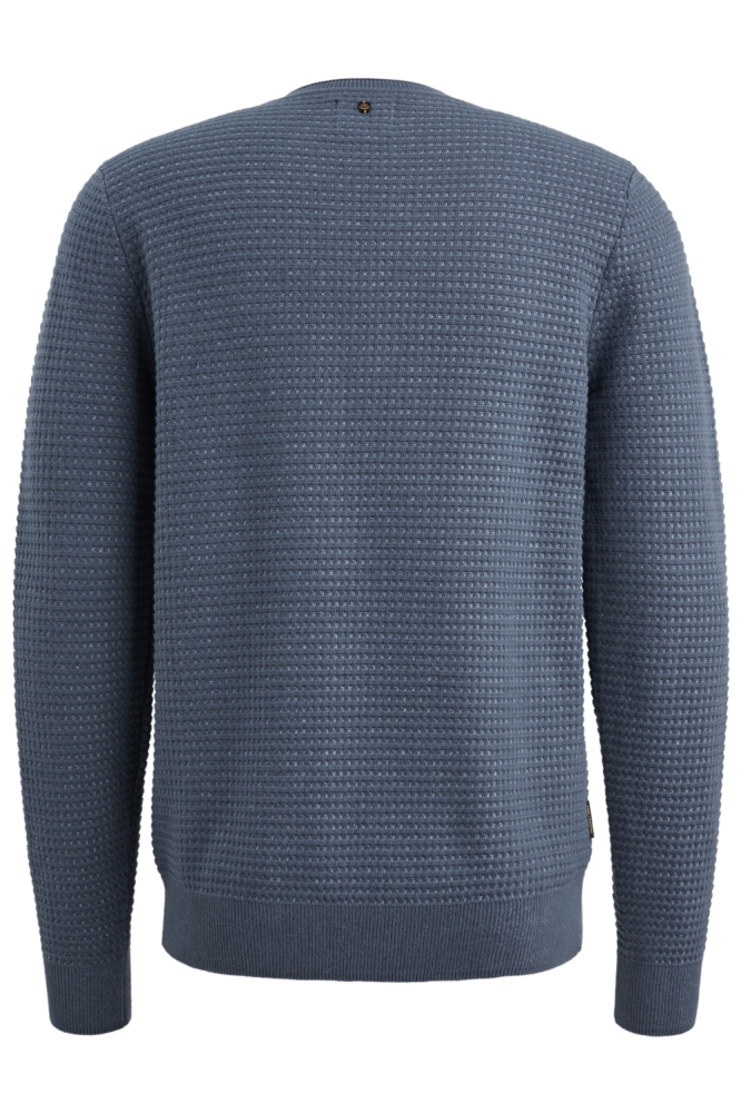 PME legend blauwe heren trui | Achteraanzicht