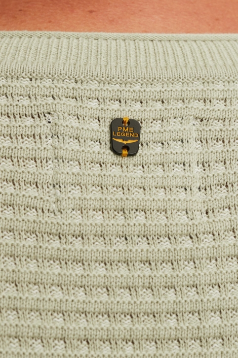 PME legend groene heren trui | Close up