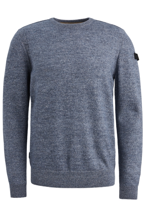 PME legend blauwe heren trui | Vooraanzicht