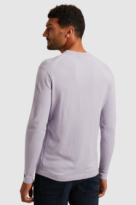 Cast Iron roze heren trui | Model achteraanzicht