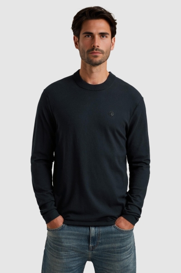 Cast Iron crewneck soft blend Blauw