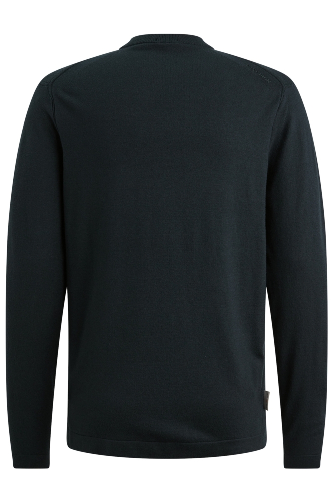 Cast Iron blauwe heren trui | Achteraanzicht