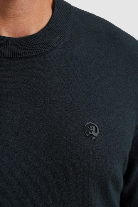 Cast Iron blauwe heren trui | Close up