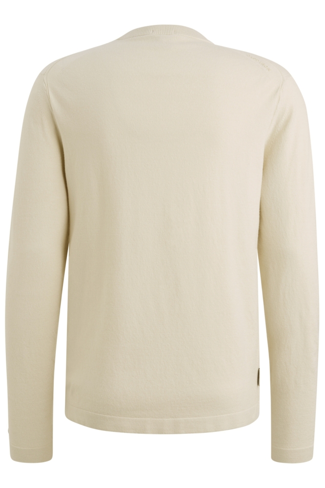 Cast Iron beige heren trui | Achteraanzicht