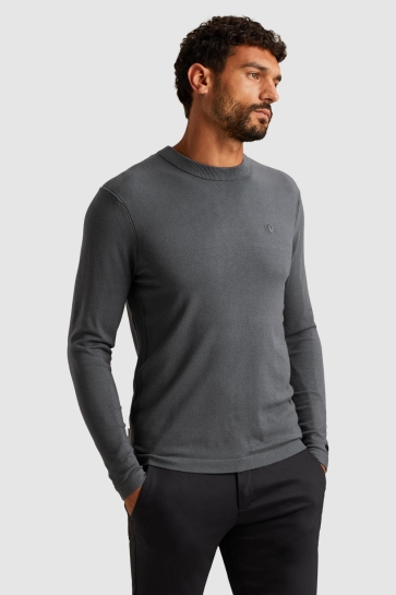 Cast Iron crewneck soft blend Blauw