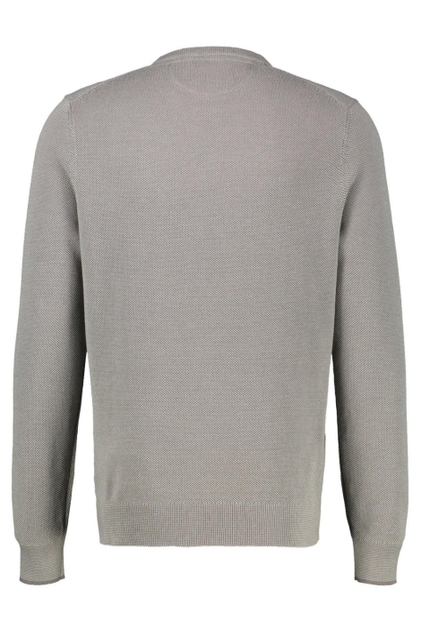 Lerros grijze heren trui | Achteraanzicht