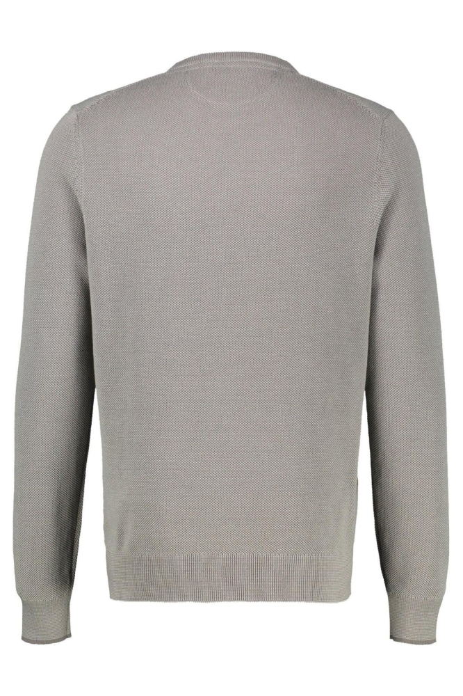 Lerros grijze heren trui | Achteraanzicht