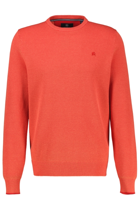 Lerros oranje heren trui | Vooraanzicht