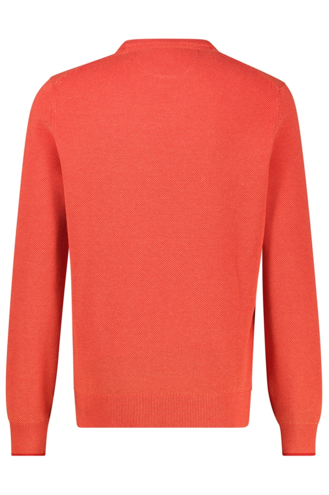 Lerros oranje heren trui | Achteraanzicht