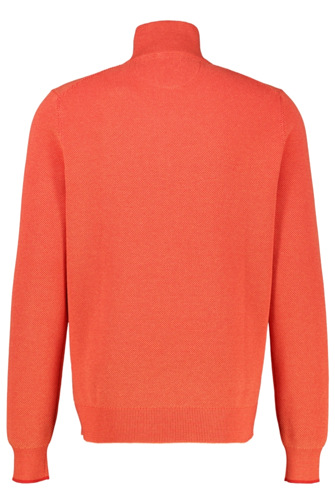 Lerros oranje heren trui | Achteraanzicht