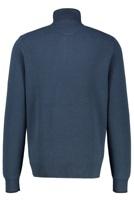 Lerros blauwe heren trui | Achteraanzicht