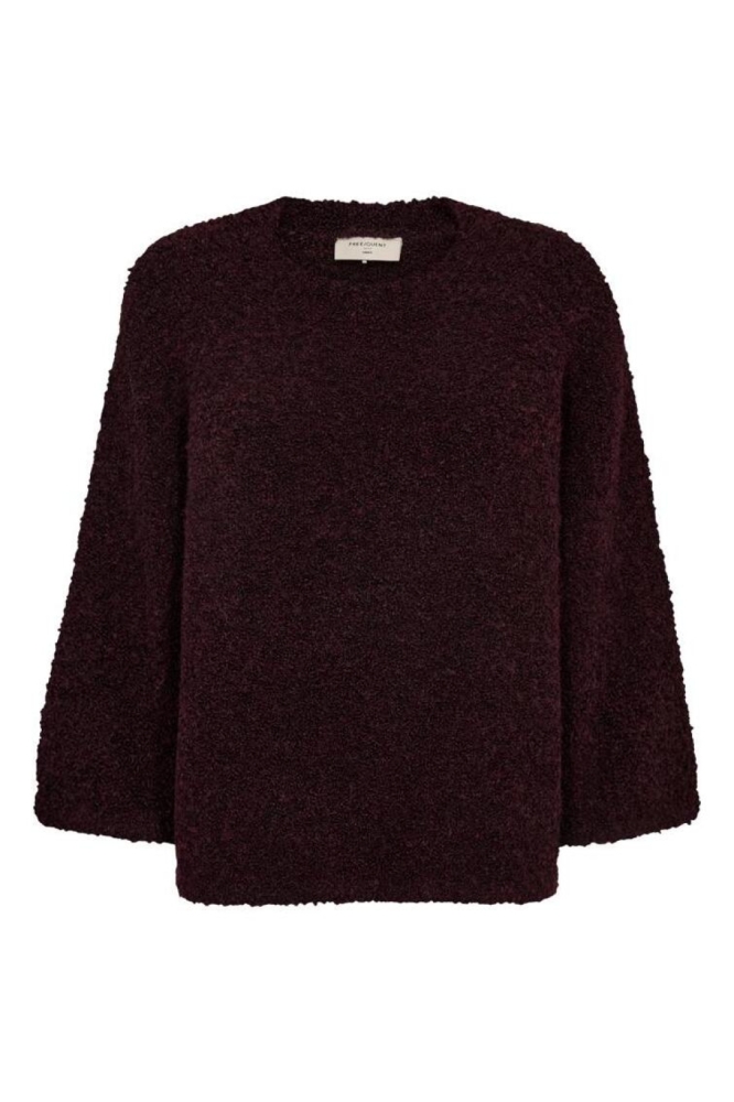 Freequent bordeaux dames trui | Vooraanzicht
