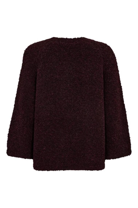 Freequent bordeaux dames trui | Achteraanzicht