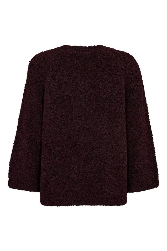 Freequent bordeaux dames trui | Achteraanzicht