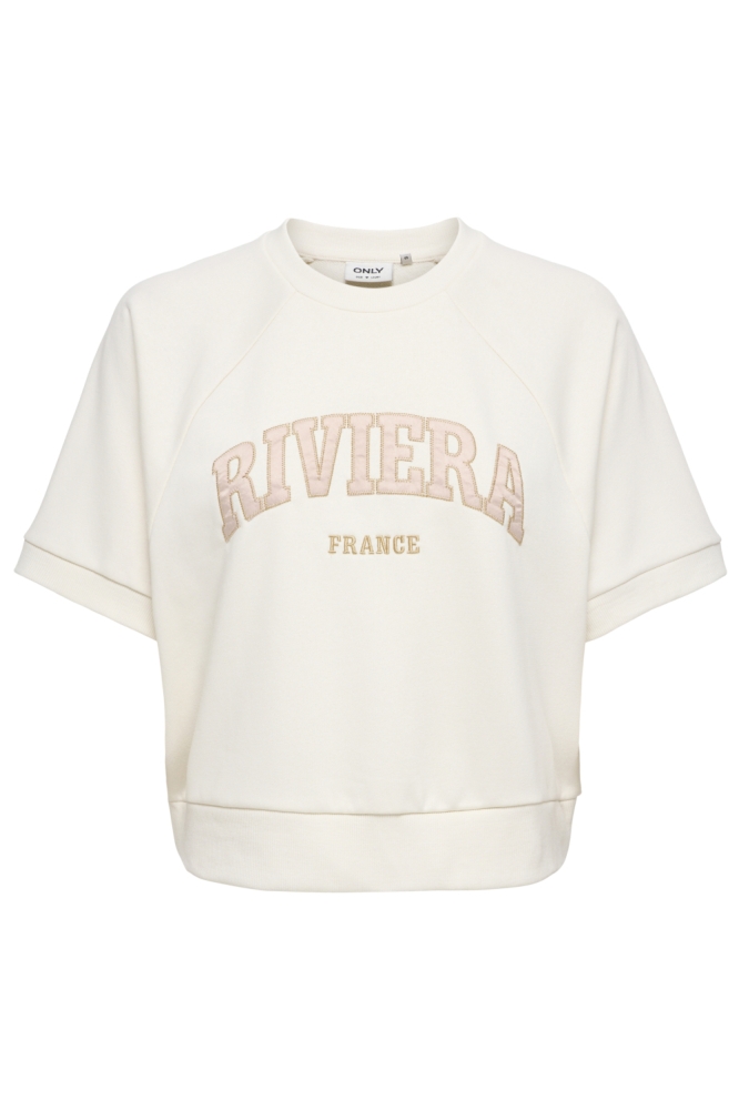 Only beige dames sweater | Vooraanzicht