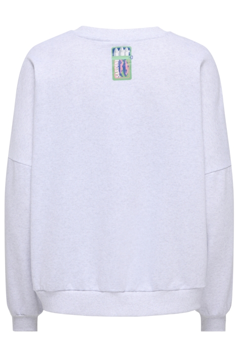 Only grijze dames sweater | Achteraanzicht