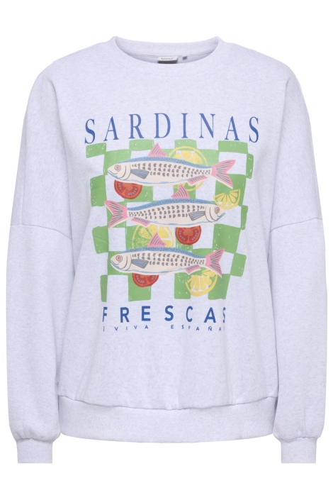 Only grijze dames sweater | Vooraanzicht
