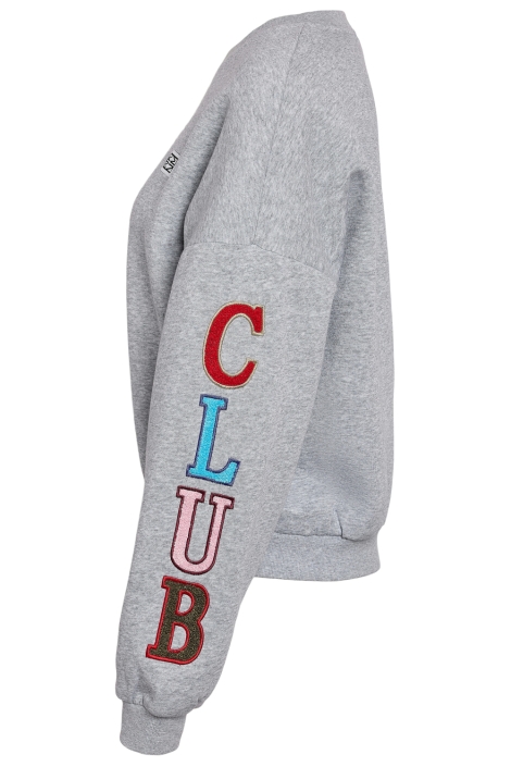 Noisy may grijze dames sweater | Zijaanzicht