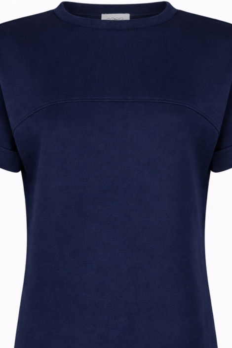 Zoso blauwe dames t-shirt | Close up