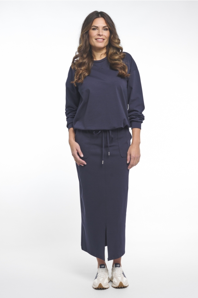 Zoso blauwe dames sweater | Model