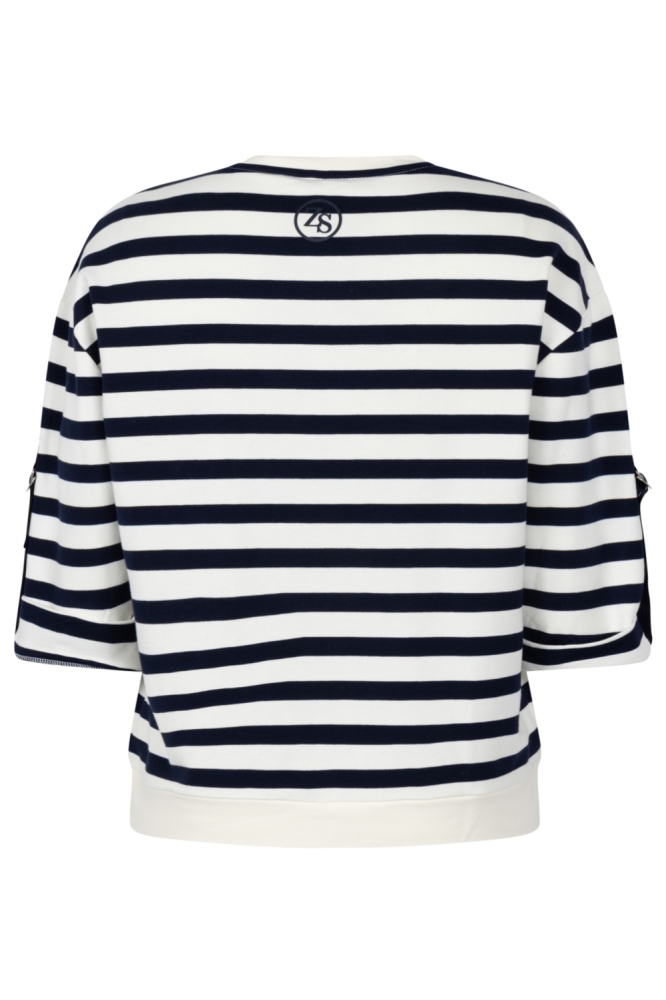 Zoso beige dames sweater | Achteraanzicht