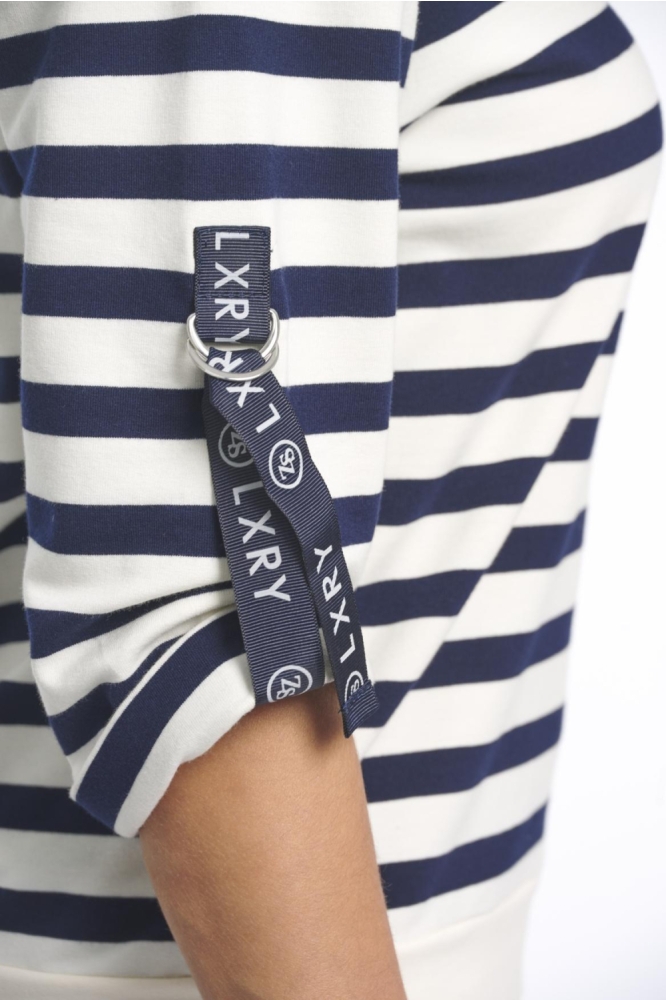 Zoso blauwe dames sweater | Close up
