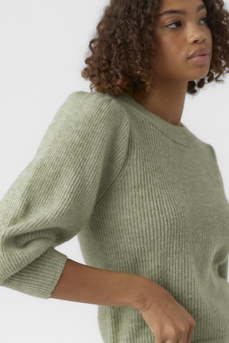 Vero Moda groene dames trui | Close up