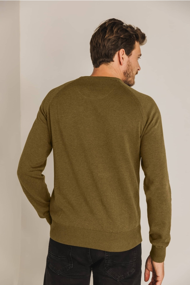 State of Art gele heren trui | Model achteraanzicht