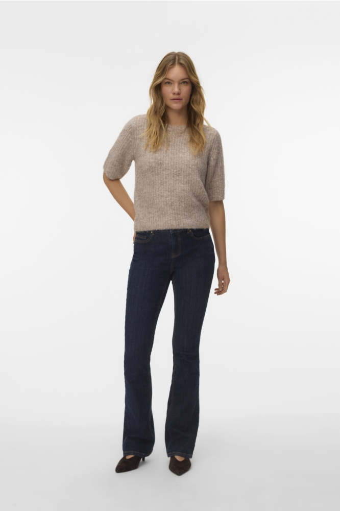 Vero Moda taupe dames trui | Model