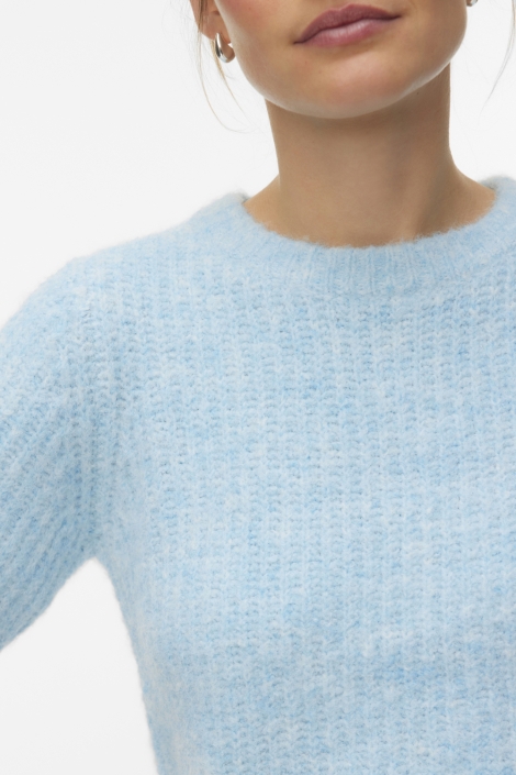 Vero Moda blauwe dames trui | Close up