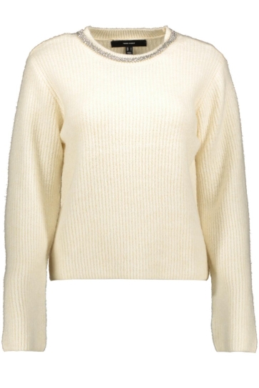 Vero Moda VMMONAH LS O-NECK PULLOVER 10338573 Birch