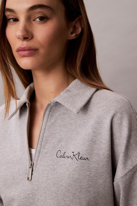 Calvin Klein grijze dames sweater | Close up