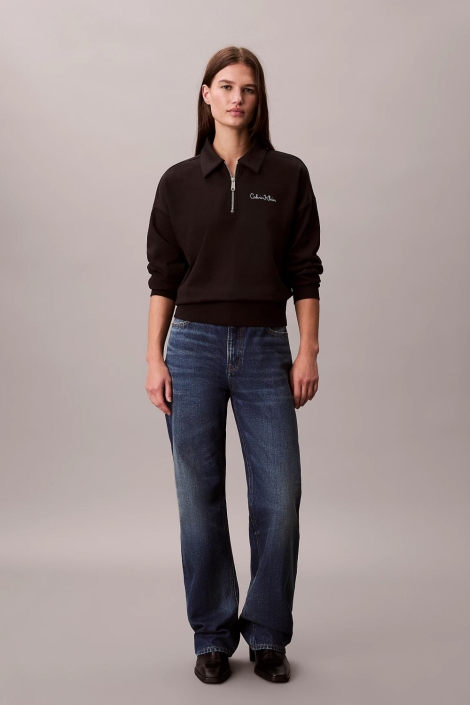 Calvin Klein zwarte dames sweater | Model