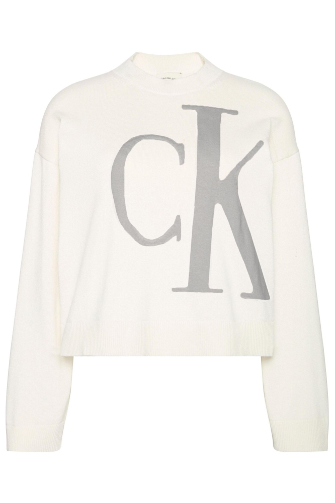 Calvin Klein beige dames trui | Vooraanzicht
