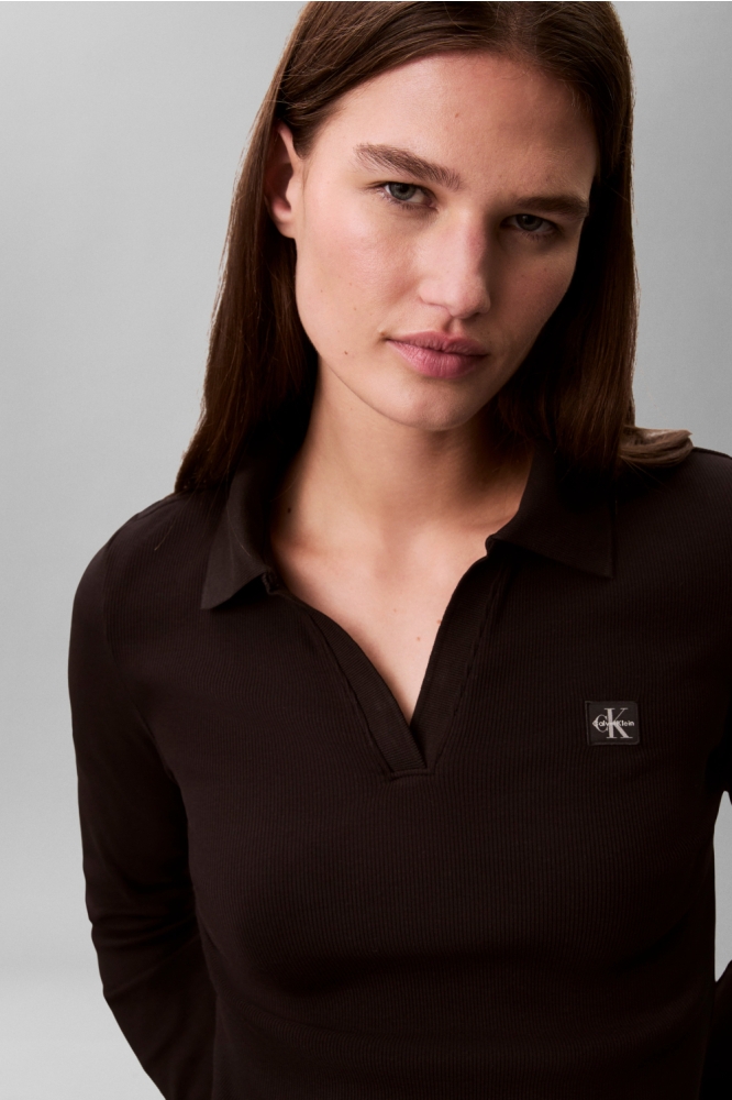 Calvin Klein zwarte dames t-shirt | Close up