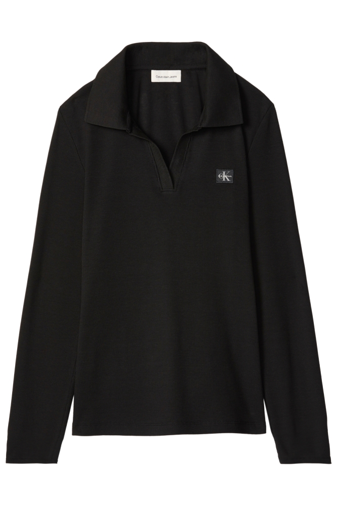 Calvin Klein zwarte dames t-shirt | Vooraanzicht