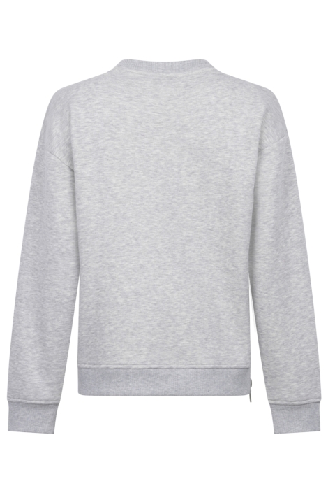 Zoso grijze dames sweater | Achteraanzicht
