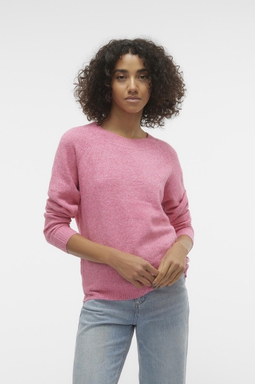 Vero Moda vmdoffy ls o-neck blouse ga noos Roze