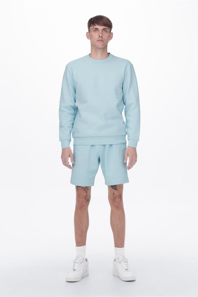 Only & Sons blauwe heren sweater | Model