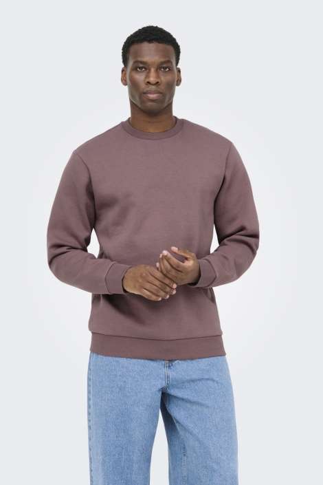Only & Sons roze heren sweater | Model