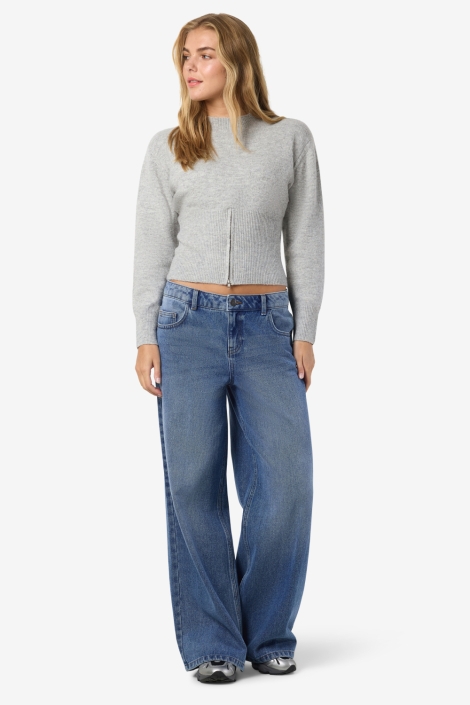 Noisy may grijze dames trui | Model