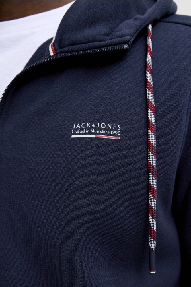 Jack & Jones blauwe heren vest | Close up