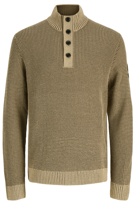 Jack & Jones camel heren trui | Vooraanzicht