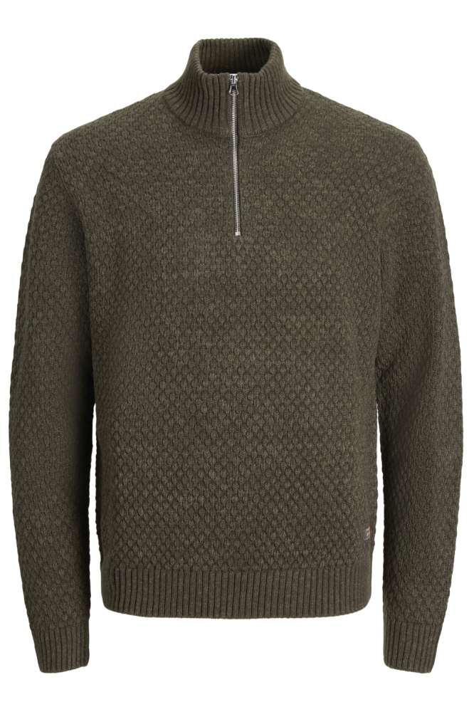Jack & Jones groene heren trui | Vooraanzicht